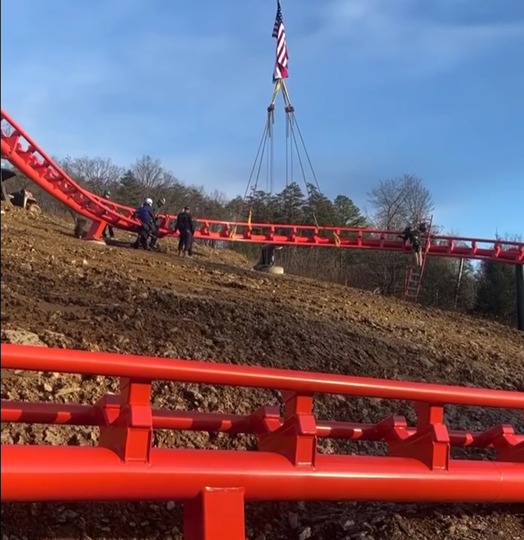 Dollywood s newest roller coaster Big Bear Mountain taking shape