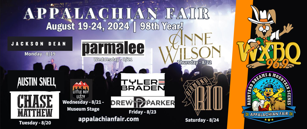2024 Appalachian Fair Entertainment Lineup